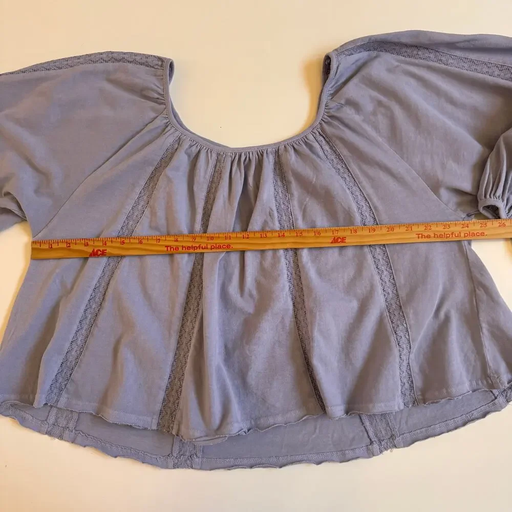 Free People Marla Long Balloon Sleeve Flowy Boho Size Medium Festival Relaxed
